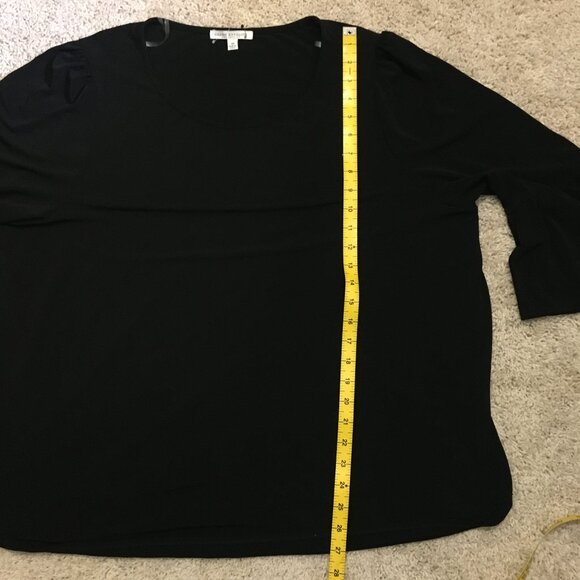 Green Envelope USA Made Witchy Black Bell Sleeve Top - Picture 15 of 16